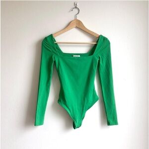 Aritzia Contour Square Neck Long-sleeve Bodysuit